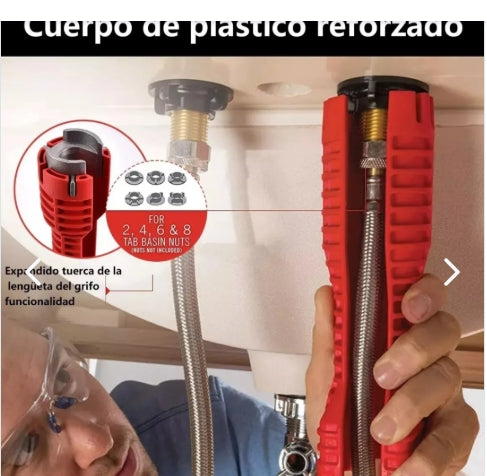 Llave Multifuncional 8 En 1 De Fregadero